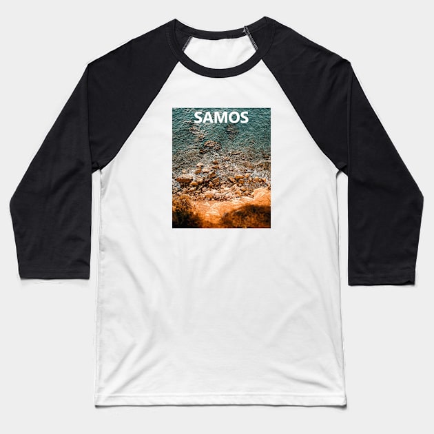 Samos Baseball T-Shirt by greekcorner